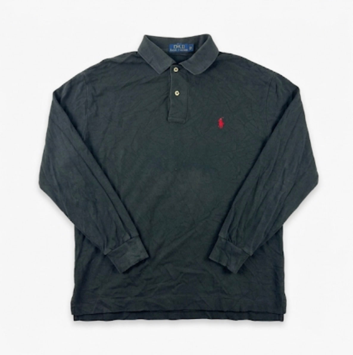 Ralph Lauren Polo Longsleeve schwarz vintage Größe M