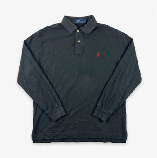 Ralph Lauren Polo Longsleeve schwarz vintage Größe M
