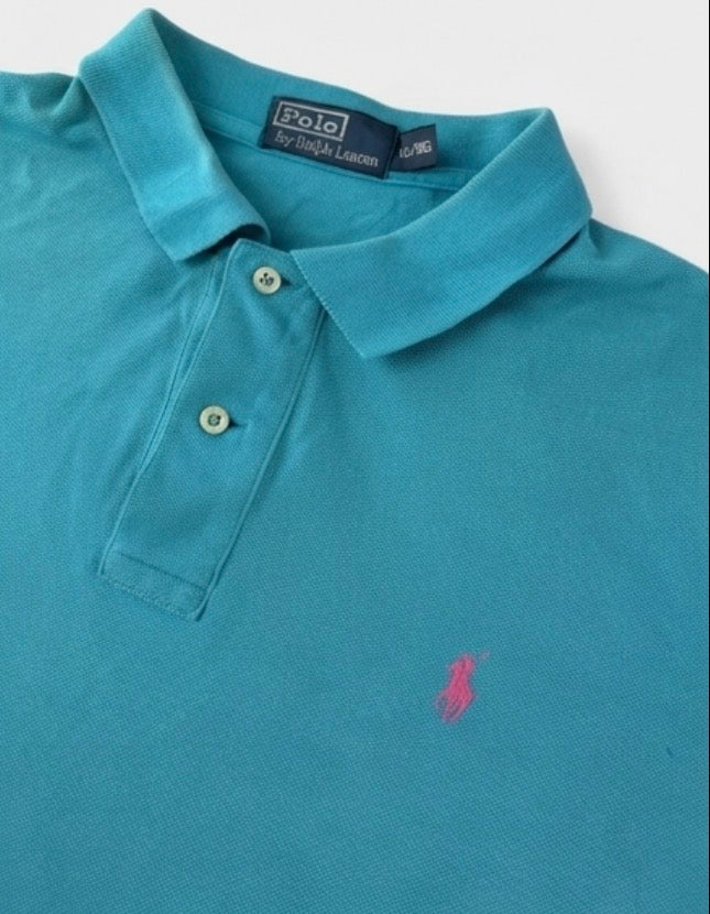 Polo Ralph Lauren Polo Turquoise – Vintage (XL)