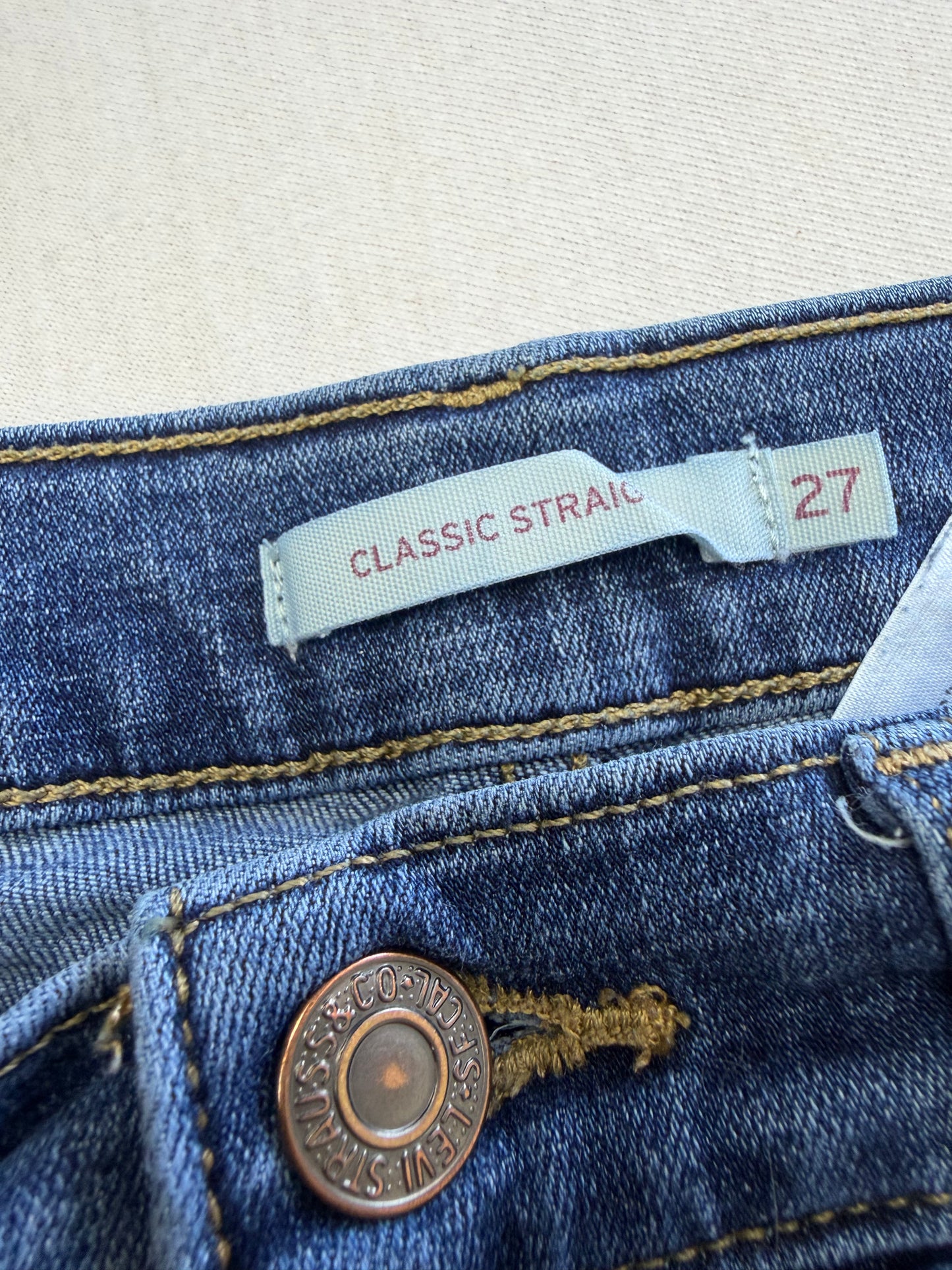 Vintage Straight Leg Jeans W27/L28
